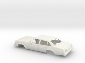 1/25 1973 Chevrolet Chevelle Sedan Shell  in White Natural Versatile Plastic