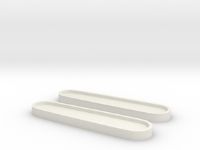 Victorinox 84 Scales Rohlinge Template in White Natural Versatile Plastic