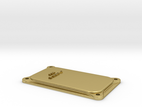 PRR Junction Box Lid in Natural Brass