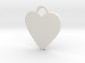 Cosplay Charm - BOP Heart (variant 2) in White Natural Versatile Plastic