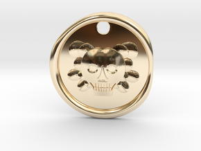 Don't Let Your Dreams Die Skull Wax Seal in 14k Gold Plated Brass