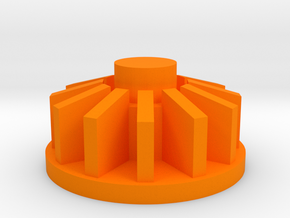 Hot Wheels Whip Creamer Turbine in Orange Processed Versatile Plastic