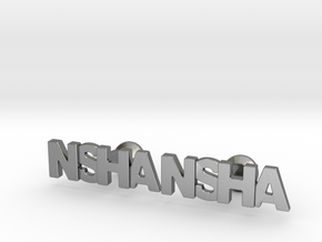 Monogram Cufflinks NSHA in Polished Silver