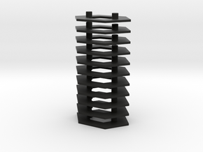 Microhex 3mm Stands in Black Natural Versatile Plastic
