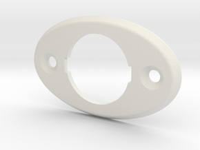 3/4 inch (19mm) Round Switch Vertical Plate  in White Natural Versatile Plastic