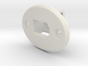 XT60 Bracket with Face mount in White Natural Versatile Plastic