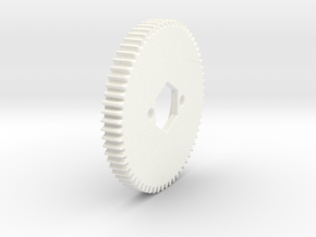 Metric - Spur gear 0.5M 66T 20PA 4.0FW  Venom GPV1 in White Processed Versatile Plastic