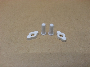 Nuts And Bolts For Tesla Flat Spiral Coil Stand in White Natural Versatile Plastic: Extra Small
