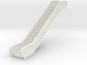Escalator 1/100 in White Natural Versatile Plastic