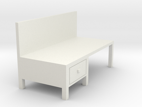 Workbench Table 1/72 in White Natural Versatile Plastic