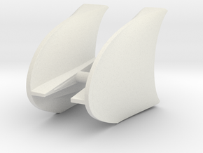 Tucan front fenders 4.75 in White Natural Versatile Plastic