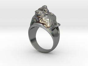 Ring Bear in Polished Silver