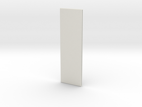 Rectangular Door Handle Cover without Logo in White Natural Versatile Plastic