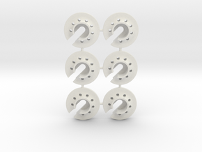damperspring retainer 2x3 in White Natural Versatile Plastic