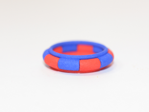 Ring Clip Multicolour Part A in Red Processed Versatile Plastic: 7.5 / 55.5