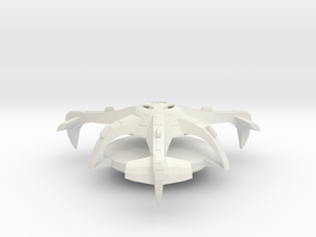 Romulan Starbase in White Natural Versatile Plastic: Small