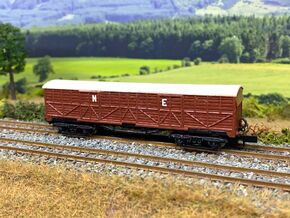 GCR 15 Ton Fish Van Slatted version in Tan Fine Detail Plastic