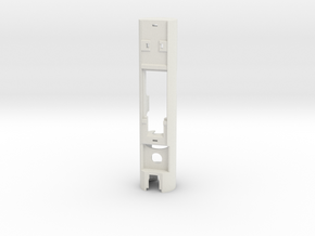 1" Removable battery chassis (proffieboard) in White Natural Versatile Plastic