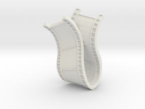 Film Necklace in White Natural Versatile Plastic