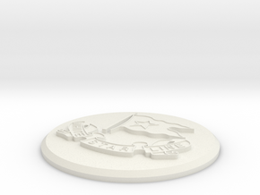 White Star Line Medallion in White Natural Versatile Plastic: Medium