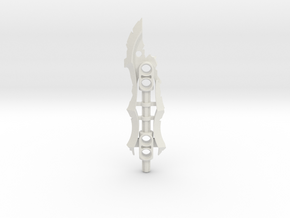 Broken Glatorian Battle Sword for Bionicle in White Natural Versatile Plastic