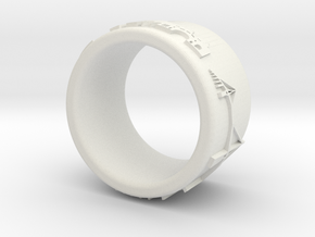 Hamburg Ring 1 in White Natural Versatile Plastic