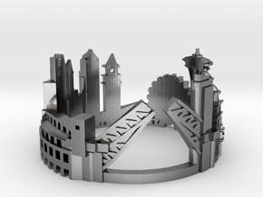 Seattle - Skyline Cityscape Ring in Polished Silver: 6 / 51.5