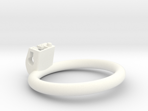 Cherry Keeper Ring - 55mm Flat -5° in White Processed Versatile Plastic