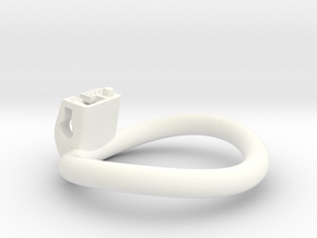 Cherry Keeper Ring - 53x50mm Wide Oval -12°~51.5mm in White Processed Versatile Plastic