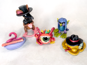 2 Inch Monsters: Batch 18 in Glossy Full Color Sandstone