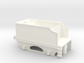 4 Wheel Tender Without Coal in White Processed Versatile Plastic