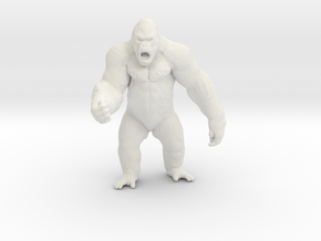 King Kong kaiju monster 65mm miniature games model in White Natural Versatile Plastic