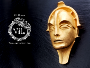 Maria DLX Pendant  ⛧ VIL ⛧ in Polished Gold Steel