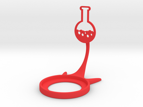 Science Test Tube A in Red Processed Versatile Plastic
