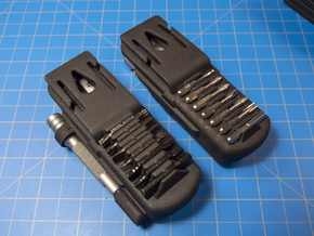  Holster, with Bit Grips, for FREE P4 in Black Natural Versatile Plastic: 1:110