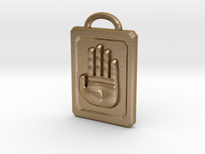 JoJo Hand Emblem in Polished Gold Steel
