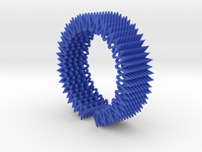 Spike Bracelet - Flexible Medium Size in Blue Processed Versatile Plastic