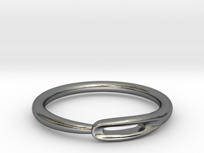 Closed Needle Ring in Polished Silver: 7 / 54
