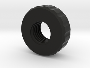 Delta 15 drill press stop nut (upper) - 1/2"-16 in Black Natural Versatile Plastic