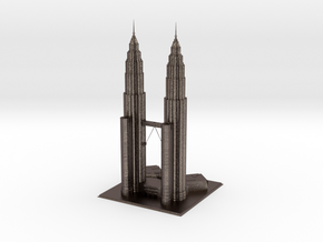 Petronas Twin Tower in Polished Bronzed-Silver Steel