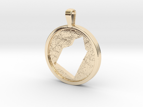The Town of Acton in 14k Gold Plated Brass