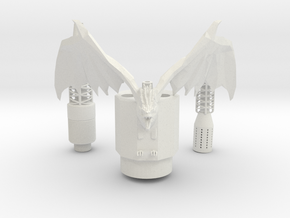 SAMAN DRAGON HOOKAH FULL KIT in White Natural Versatile Plastic