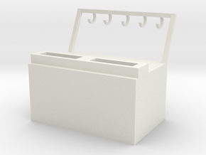 Key deposit money box in White Natural Versatile Plastic
