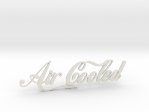Aircooled Badge in White Natural Versatile Plastic
