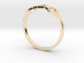 No.3 Bee Ring in 14k Gold Plated Brass: 5 / 49