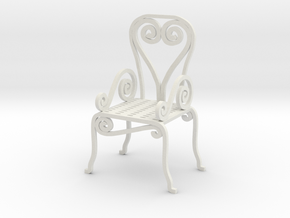 Garden Chair  No. 1 in White Natural Versatile Plastic
