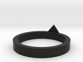 Drink Counter Pointer ring sz 7 in Black Natural Versatile Plastic