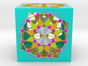 Cube colored 4. in Natural Full Color Sandstone