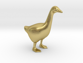 Goose in Natural Brass