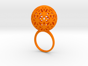 BRIDGE RING . SMALL in Orange Processed Versatile Plastic: 5 / 49